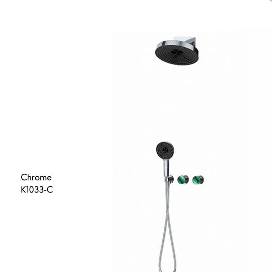 Modern Concealed Thermostatic Shower Set – Brass Rainfall System - Concealed Rain Shower SystemBathroomLux