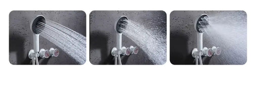 Modern Concealed Thermostatic Shower Set – Brass Rainfall System - Concealed Rain Shower SystemBathroomLux