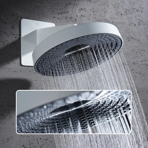 Modern Concealed Thermostatic Shower Set – Brass Rainfall System - Concealed Rain Shower SystemBathroomLux