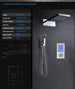 Modern Digital Thermostatic Shower Set Ceiling Rainfall Shower - bathroomBathroomLux
