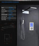 Modern Digital Thermostatic Shower Set Ceiling Rainfall Shower - bathroomBathroomLux