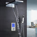 Modern Digital Thermostatic Shower Set Ceiling Rainfall Shower - bathroomBathroomLux