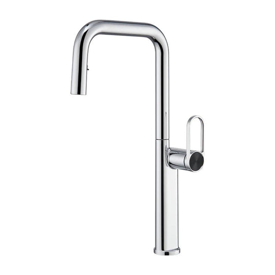 Modern Kitchen Faucet Pull Out Spray Chrome Single Handle Mixer Tap - 2 - Way Smart Touch Pull Down Kitchen FaucetBathroomLux
