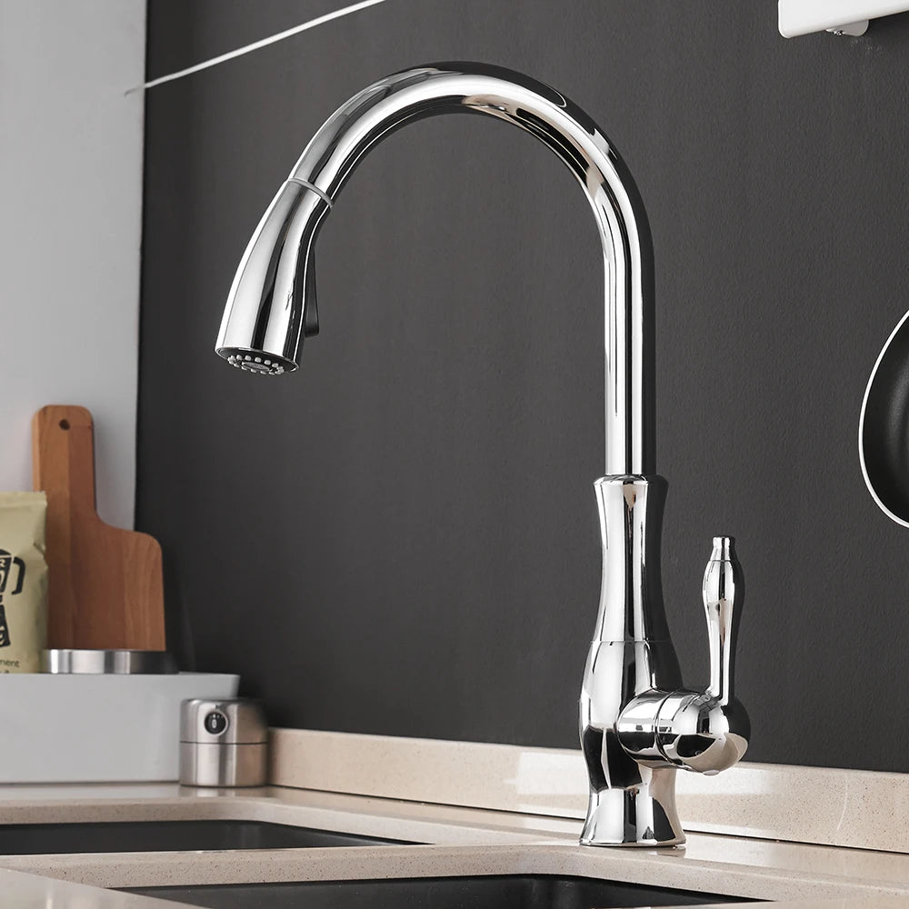 Modern Kitchen Faucets 1 - Handle and Pull Out - BathroomLux