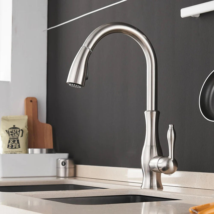 Modern Kitchen Faucets 1 - Handle and Pull Out - BathroomLux