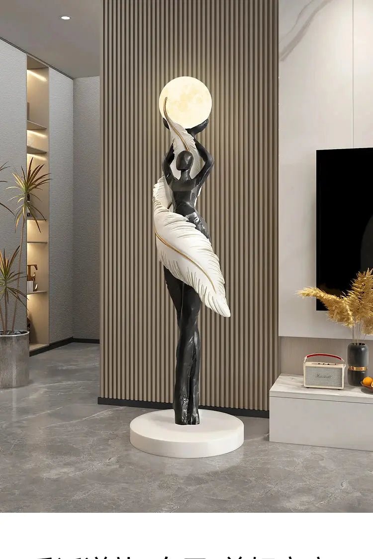 Modern Large Resin Statue for Home Floor Decor Sculpture - Modern Large Resin Statue for Home Floor Decor SculptureBathroomLux