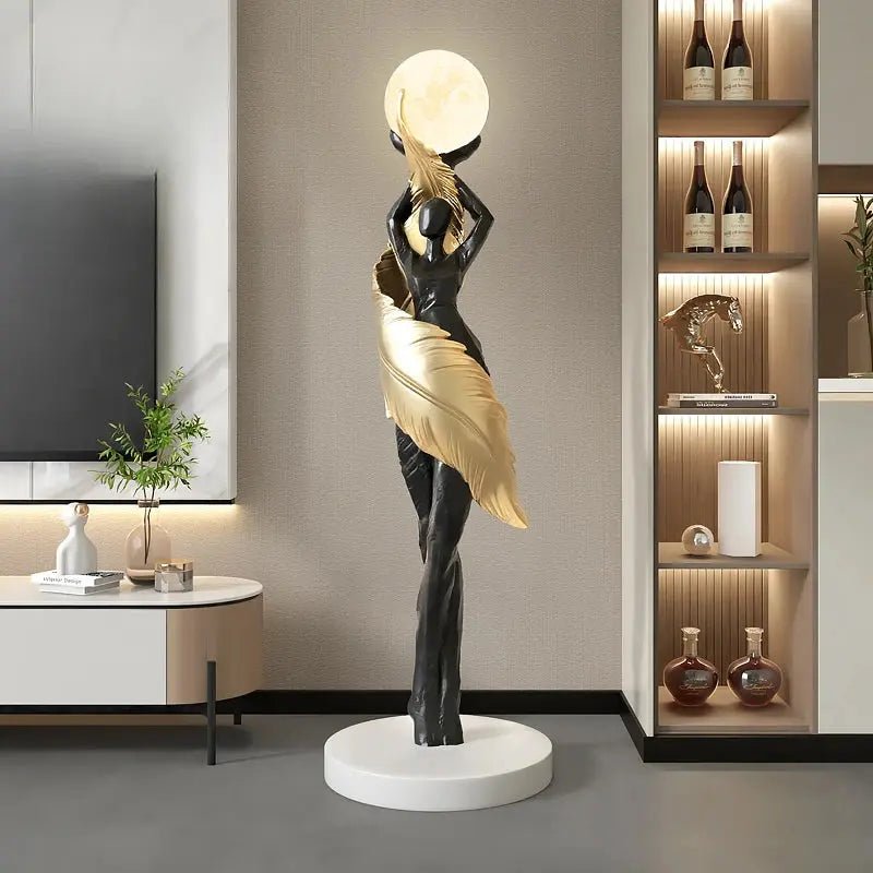 Modern Large Resin Statue for Home Floor Decor Sculpture - Modern Large Resin Statue for Home Floor Decor SculptureBathroomLux