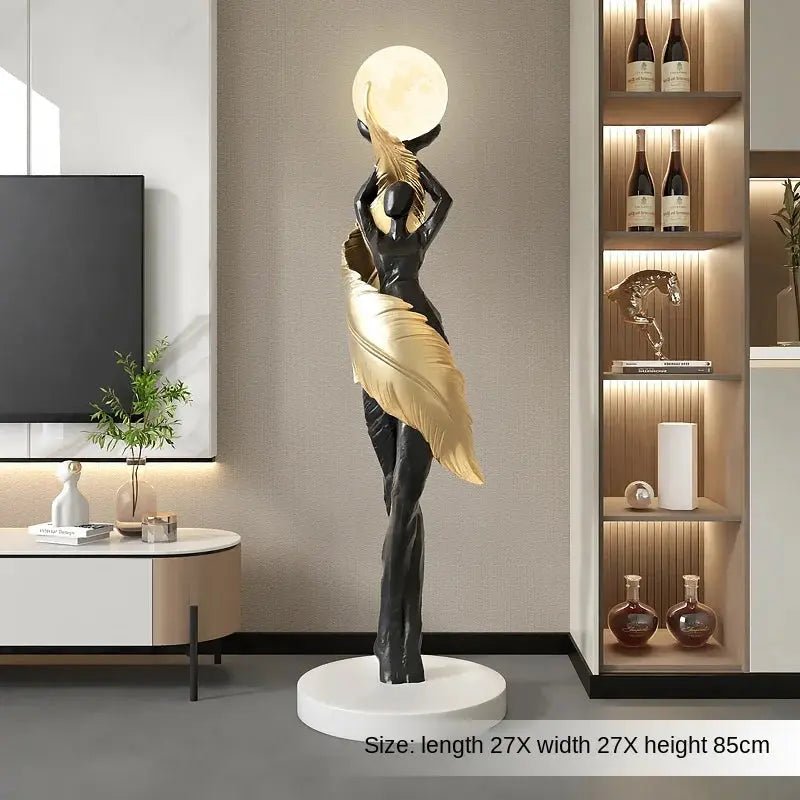 Modern Large Resin Statue for Home Floor Decor Sculpture - Modern Large Resin Statue for Home Floor Decor SculptureBathroomLux