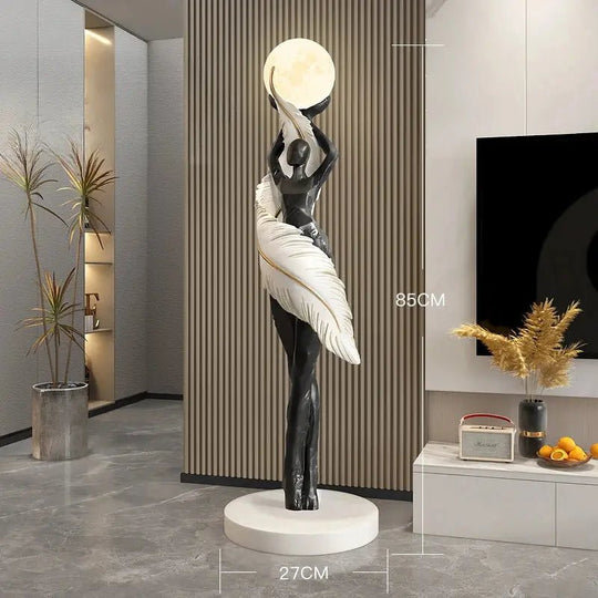Modern Large Resin Statue for Home Floor Decor Sculpture - Modern Large Resin Statue for Home Floor Decor SculptureBathroomLux