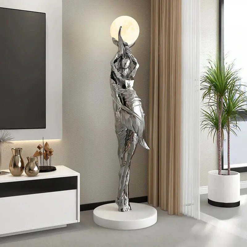 Modern Large Resin Statue for Home Floor Decor Sculpture - Modern Large Resin Statue for Home Floor Decor SculptureBathroomLux