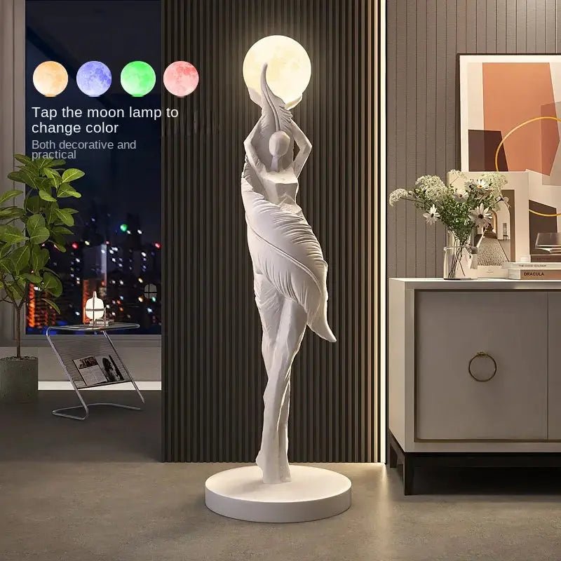 Modern Large Resin Statue for Home Floor Decor Sculpture - Modern Large Resin Statue for Home Floor Decor SculptureBathroomLux