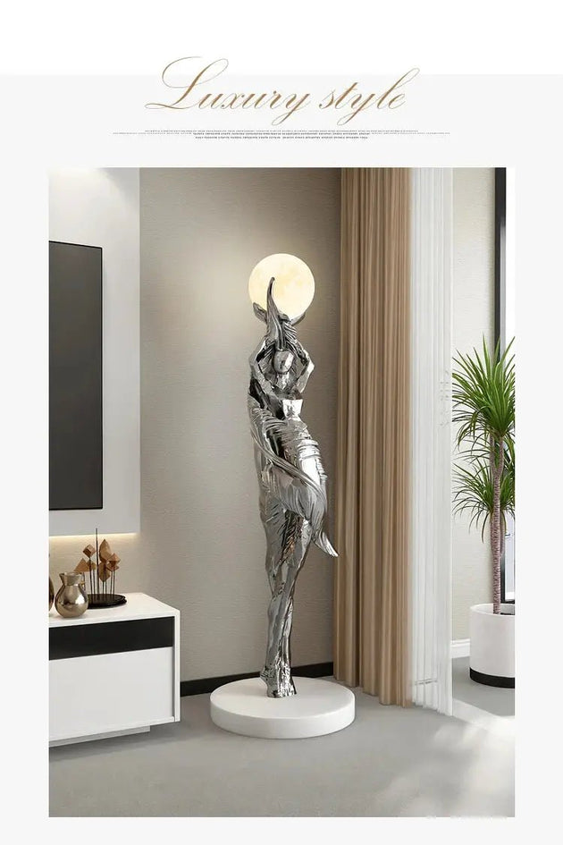 Modern Large Resin Statue for Home Floor Decor Sculpture - Modern Large Resin Statue for Home Floor Decor SculptureBathroomLux