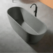 Modern Oval Freestanding Bathtub – Artificial Stone Spa Design In Blue - Center drain freestanding tubBathroomLux