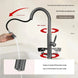 Nickel Stainless Steel Pull - Out Kitchen Faucet with Cup Washer - Pull - Down Kitchen FaucetBathroomLux