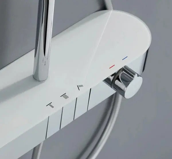 Oasis Rainfall Shower - Digital Thermostatic Faucet - bathroom, showers, thermostaticBathroomLux