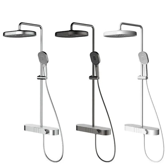 Oasis Rainfall Shower - Digital Thermostatic Faucet - bathroom, showers, thermostaticBathroomLux