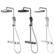 Oasis Rainfall Shower - Digital Thermostatic Faucet - bathroom, showers, thermostaticBathroomLux