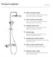 Oasis Rainfall Shower - Digital Thermostatic Faucet - bathroom, showers, thermostaticBathroomLux