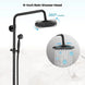 ORB 20cm Rainfall Shower System – 2 - Knob Mixer + Handheld Spray - Antique Brass Basin Bathroom faucetBathroomLux