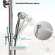 ORB 20cm Rainfall Shower System – 2 - Knob Mixer + Handheld Spray - Antique Brass Basin Bathroom faucetBathroomLux
