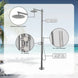 Outdoor Freestanding Shower – Modern Stainless Steel Hot & Cold Mixer - outdoor freestanding showerBathroomLux