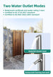 Outdoor Shower Freestanding – 316 Stainless Steel Cold Water Shower - outdoor shower brassBathroomLux