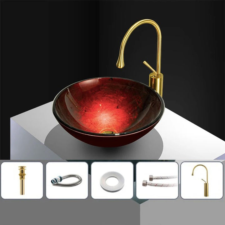 Prestige Glass Bathroom Basin Tempered Glass - BathroomLux