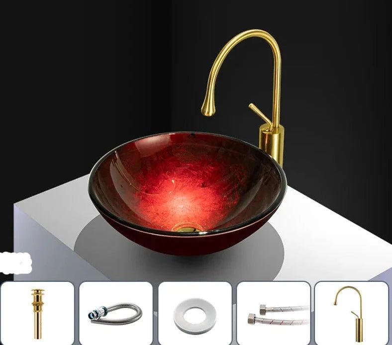 Prestige Glass Bathroom Basin Tempered Glass - BathroomLux