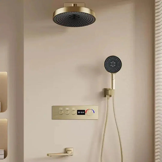 Prism Thermostatic Bathroom Shower Faucet - In Wall - 3 Years Warranty - Bathroom FaucetBathroomLux