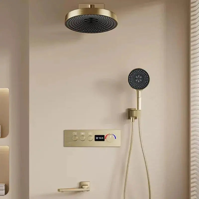 Prism Thermostatic Bathroom Shower Faucet - In Wall - 3 Years Warranty - Bathroom FaucetBathroomLux