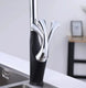 Pull - Down Kitchen Faucet – Chrome & Matte Black Single Handle Mixer - pull out kitchen faucetBathroomLux
