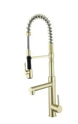 Pull - Down Kitchen Faucet with 2 - Function Sprayer – High Arc Spout Mixer Tap - Pull - Down Kitchen FaucetBathroomLux