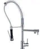 Pull - Down Kitchen Faucet with 2 - Function Sprayer – High Arc Spout Mixer Tap - Pull - Down Kitchen FaucetBathroomLux