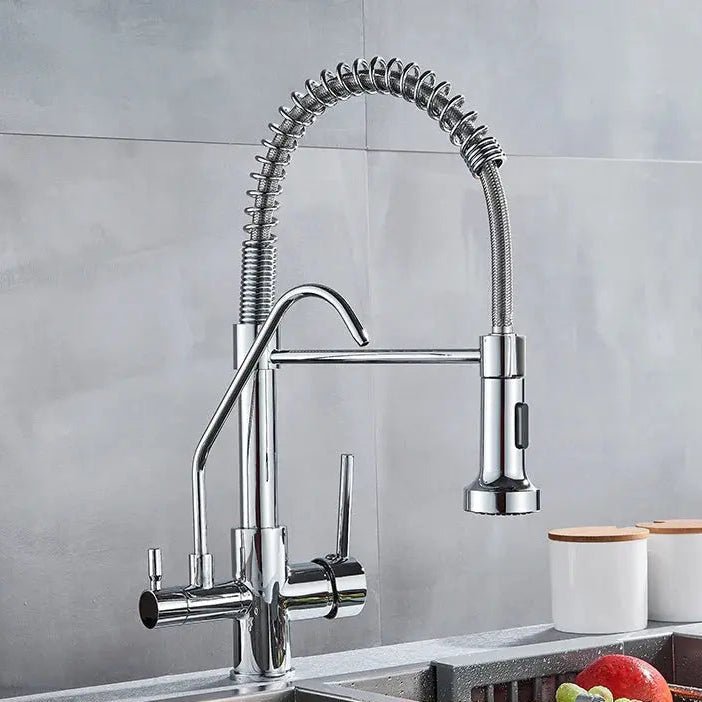 Purification Kitchen Faucets Black Pull Down 3 Ways Mixer - Purification Kitchen Faucets Black Pull Down 3 Ways MixerBathroomLux