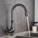 Quantum Swivel Spout Kitchen Faucet In Chrome - Pull Down Sprayer - 5 Years Warranty - Bathroom FaucetBathroomLux