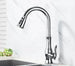 Quantum Swivel Spout Kitchen Faucet In Chrome - Pull Down Sprayer - 5 Years Warranty - Bathroom FaucetBathroomLux
