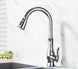 Quantum Swivel Spout Kitchen Faucet - Pull Down Sprayer - 5 Years Warranty - Bathroom FaucetBathroomLux
