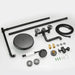 black matt rain shower system wall mounted