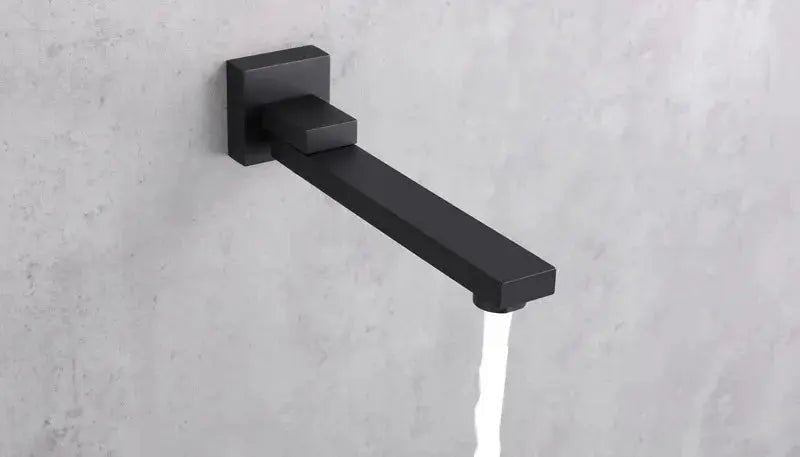 Rainfall Shower Mixer Combo – Matte Black & Rose Gold Finish - Concealed Dual Handles Rainfall Shower Head Combo SetBathroomLux