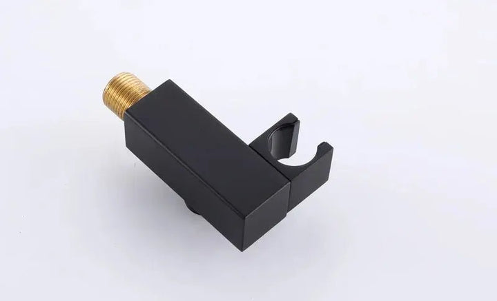 Rainfall Shower Mixer Combo – Matte Black & Rose Gold Finish - Concealed Dual Handles Rainfall Shower Head Combo SetBathroomLux