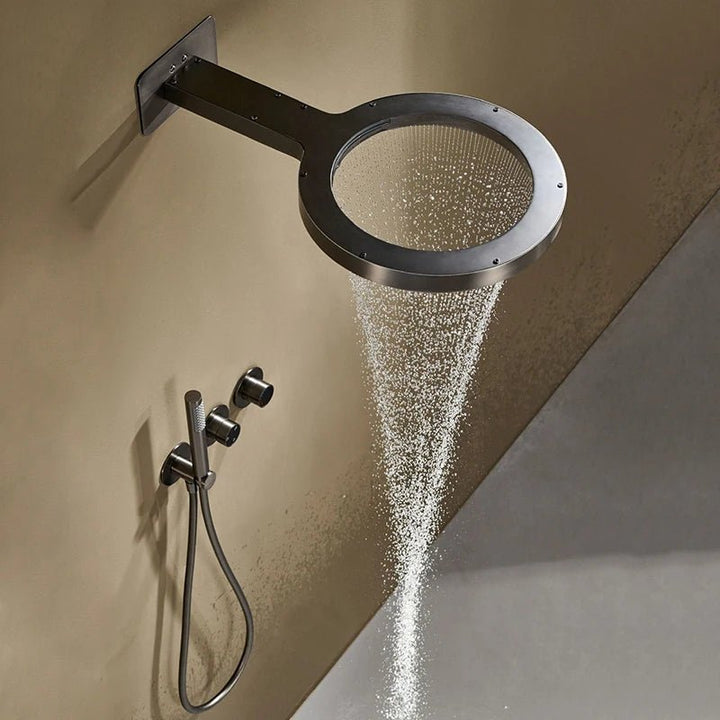 Rainfall Shower System Wall Mounted - 5 Years Warranty | Black - conceal showerBathroomLux