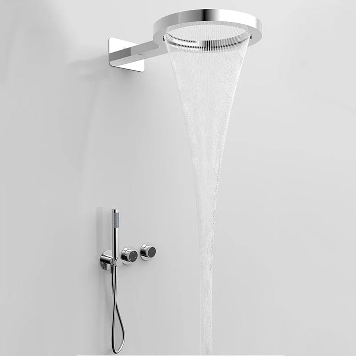 Rainfall Shower System Wall Mounted - 5 Years Warranty | Black - conceal showerBathroomLux