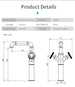 Retro Black Water Mixer Bathroom Faucet Hot and Cold Dual Handles Tall - Retro Bathroom FaucetBathroomLux