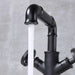 Retro Black Water Mixer Bathroom Faucet Hot and Cold Dual Handles Tall - Retro Bathroom FaucetBathroomLux
