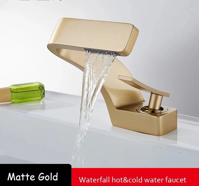 Revona Curve Bathroom Faucet - 2 years Guarantee - Bathroom FaucetBathroomLux