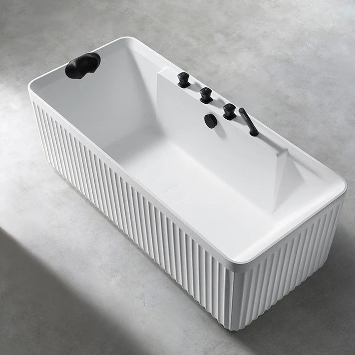 Rock Texture Freestanding Massage Bathtub - bathroom, showers, thermostaticBathroomLux