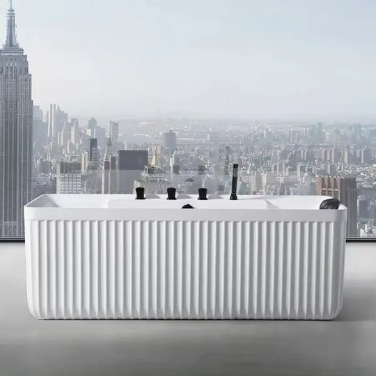 Rock Texture Freestanding Massage Bathtub - bathroom, showers, thermostaticBathroomLux