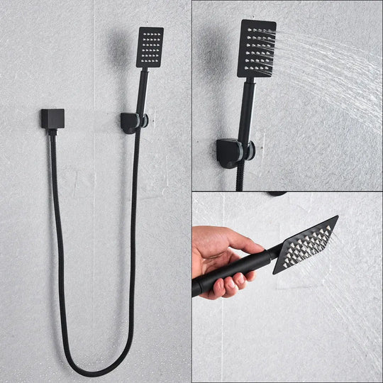 Rose Collection Digital Digital Matt Bathroom Shower Faucet Set - BathroomLux