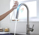 Sensor Smart Touch Kitchen Faucet – Hot & Cold Mixer with Pull Down Spout - 2 - Way Smart Touch Pull Down Kitchen FaucetBathroomLux
