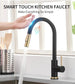Sensor Smart Touch Kitchen Faucet – Hot & Cold Mixer with Pull Down Spout - 2 - Way Smart Touch Pull Down Kitchen FaucetBathroomLux